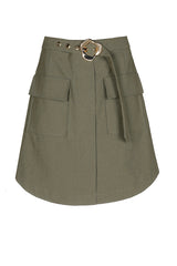 A-LINE COTTON SKIRT