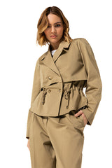 MODERN SLEEVELESS TRENCH COAT