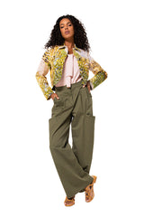 SAFARI PRINT DENIM JACKET
