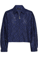 INDIGO BOLERO LACE JACKET