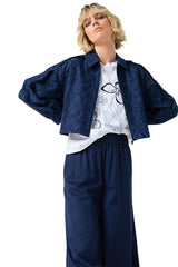 INDIGO BOLERO LACE JACKET