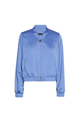 SATIN FEEL AZUR BOMBER JACKET