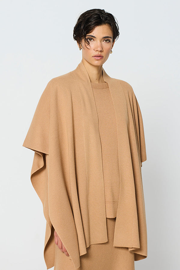 CAMEL COLLARED CAPE