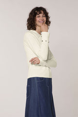 WHITE RIBBED POLO