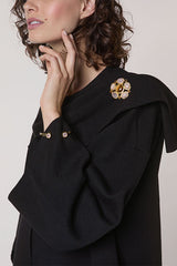 BLACK MESH CAPE