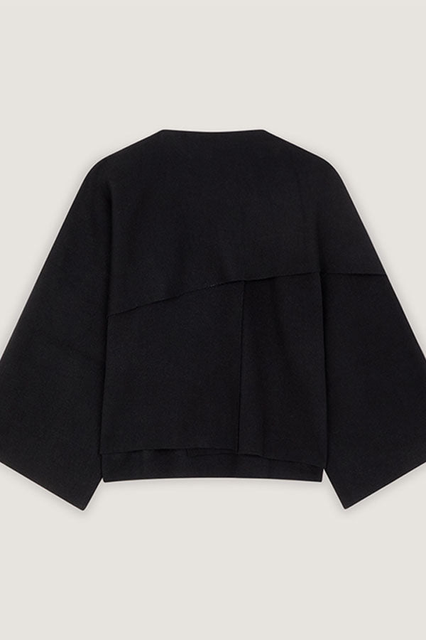 BLACK MESH CAPE