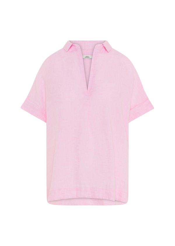 DERRY NEW BLUSH PINK LINEN BLOUSE