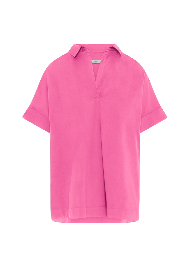 DERRY NEW CYCLAMEN PINK COTTON UNI BLOUSE