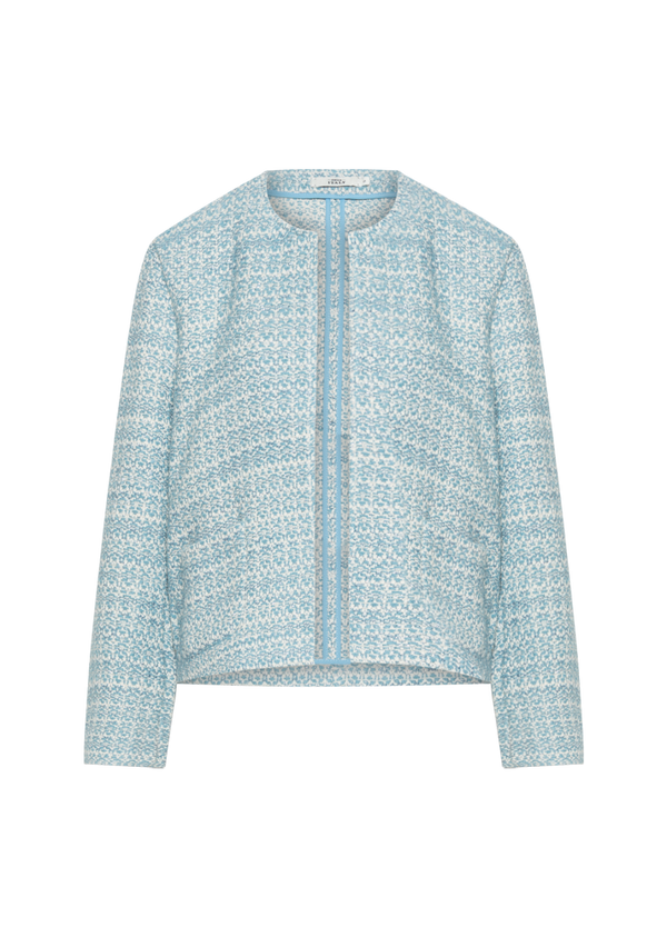 GIA LIGHT BLUE UNI BOUCLÉ JACKET