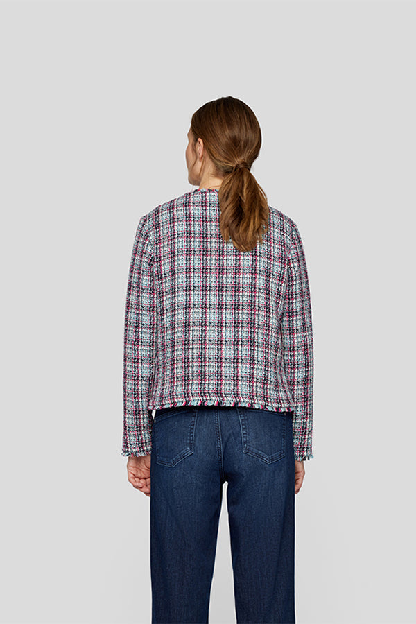 MULTI CHECKERED COLLAR SHIRT