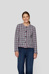 MULTI CHECKERED COLLAR SHIRT