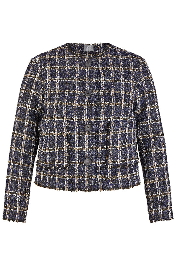 TWEED BUTTONED JACKET