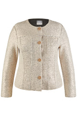 WHITE GOLD BUTTONED JACKET