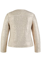 WHITE GOLD BUTTONED JACKET