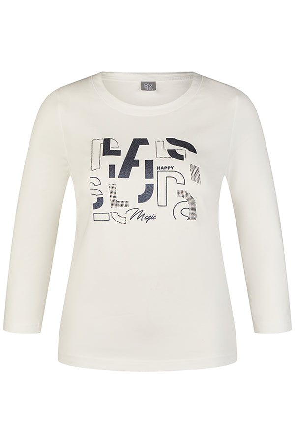 HAPPY MAGIC WHITE LONG SLEEVE T-SHIRT