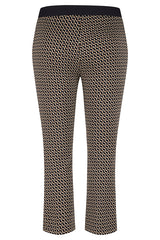 GEOMETRIC PRINT ELASTIC WAIST LEGGING