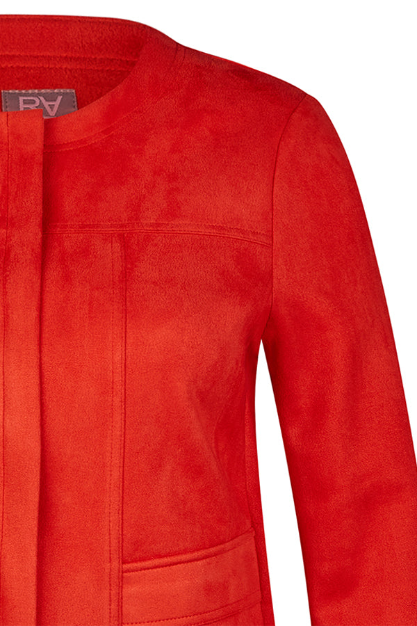 RED SUEDE JACKET