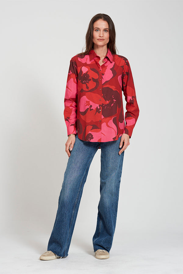 MIRA ABSTRACT PRINT SHIRT