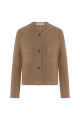 GIA SEPIA BASIC BOUCLÉ JACKET