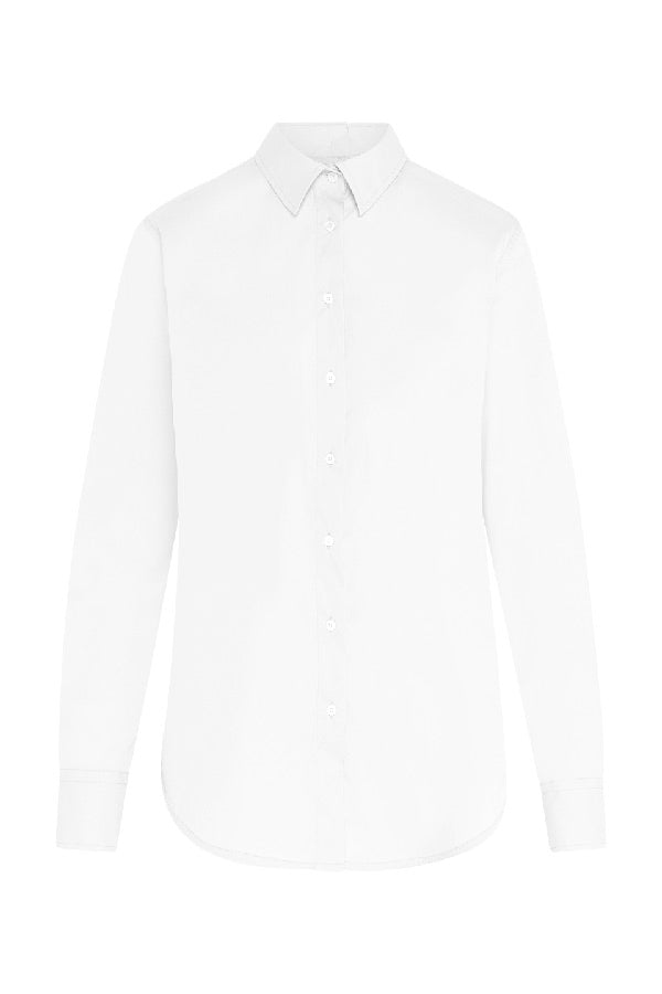 MIRROR WHITE UNI COTTON SHIRT