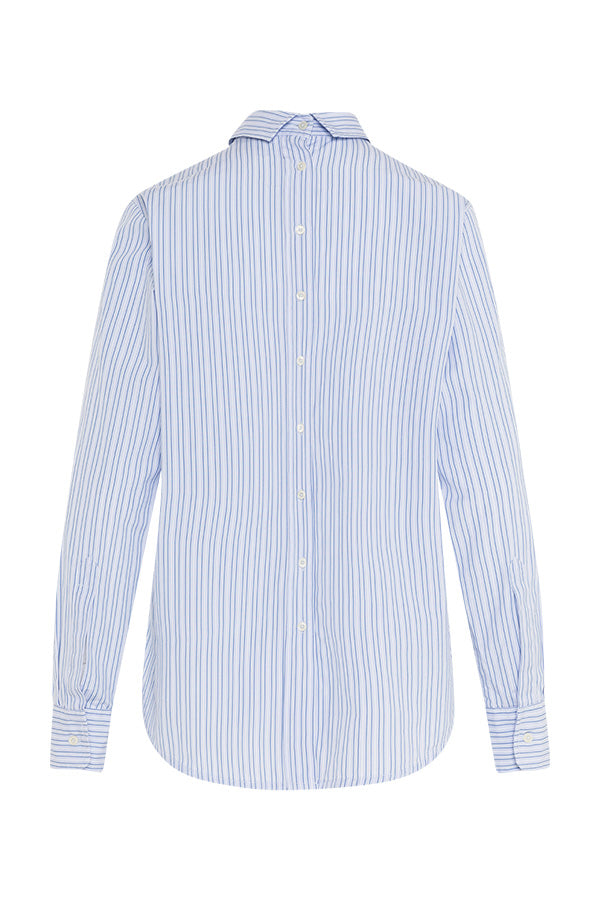 MIRROR STRIPED POPELINE SHIRT