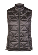 GREY SLEEVELESS QUILTED VEST