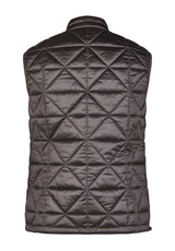 GREY SLEEVELESS QUILTED VEST