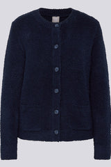 WHITE KNIT BUTTON UP CARDIGAN