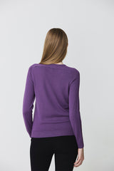 BASIC PURPLE CREWNECK SWEATER