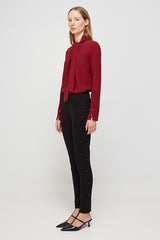 SWAROSKY DETAIL STRETCH SLIM TROUSERS