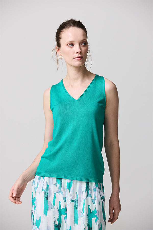 ACQUA SLEEVELESS BASIC SWEATER