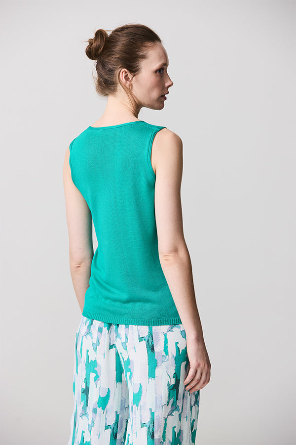 ACQUA SLEEVELESS BASIC SWEATER