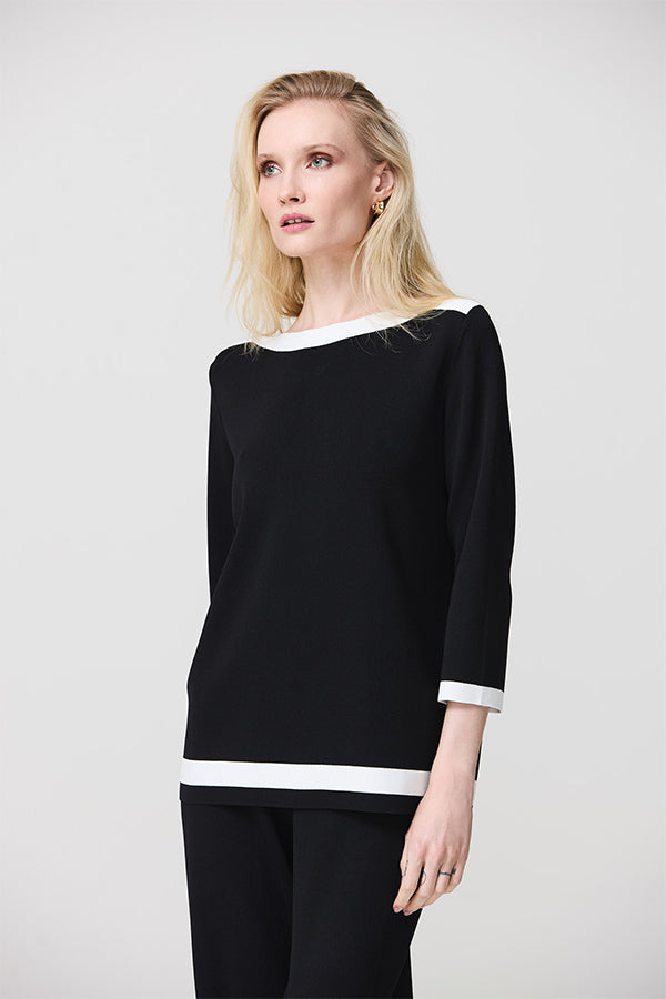 BLACK CONTRAST MILANO SWEATER