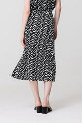 GEOMETRIC PRINT SKIRT