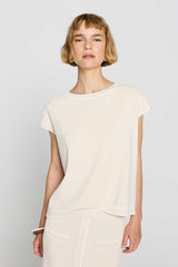 CREAM LOOSE MILANO SWEATER