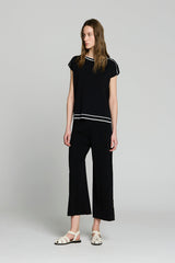 BLACK LOOSE MILANO SWEATER