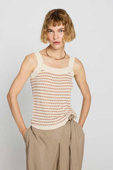 TRICOLOR TEXTURED TOP