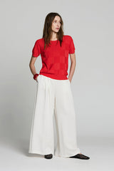 RED SQUARE TEXTURED JUMPER