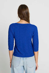 INDIGO ARROW TEXTURED JUMPER