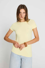 YELLOW BOATNECK OTTOMAN JUMPER