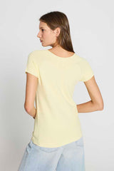 YELLOW BOATNECK OTTOMAN JUMPER