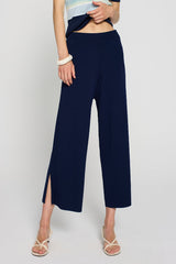 BLACK MILANO KNIT TROUSERS