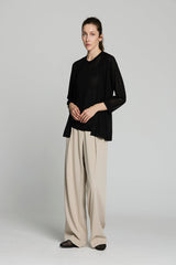 BLACK LUREX OPENWORK TWINSET