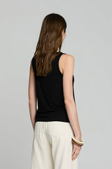 BLACK BASIC SLEEVELESS TOP