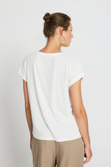 ECRU SHOULDER DETAIL TOP