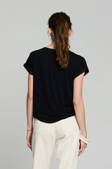 BLACK SHOULDER DETAIL TOP