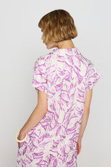 LILAC FLORAL PRINT SHIRT