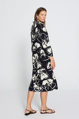 BLACK PRINTED TROUSERS