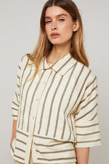 STRIPED SHORT SLEEVE SHIRT