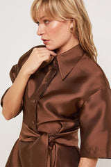 BELTED SHIRT DRESS